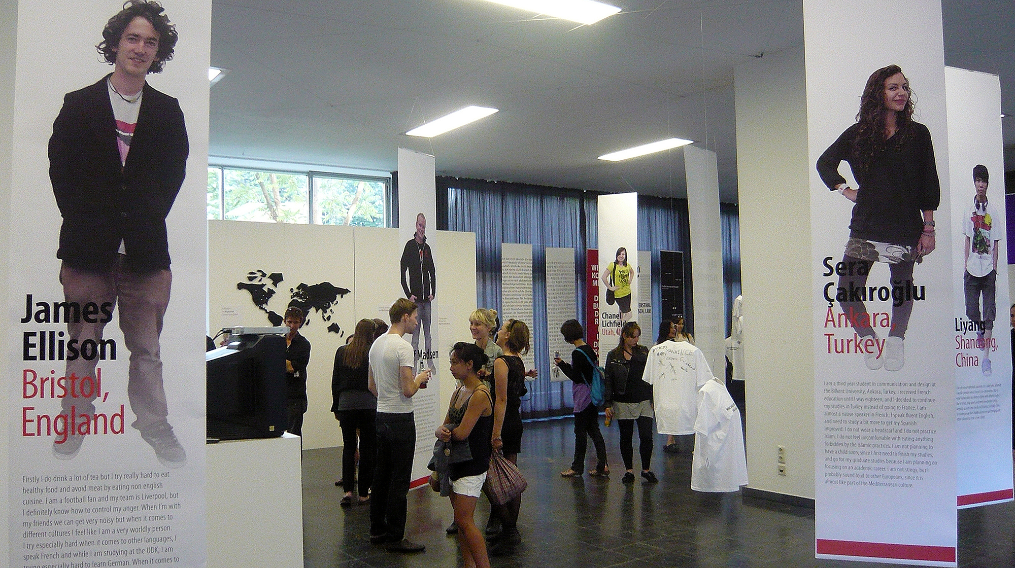 exhibit opening scene