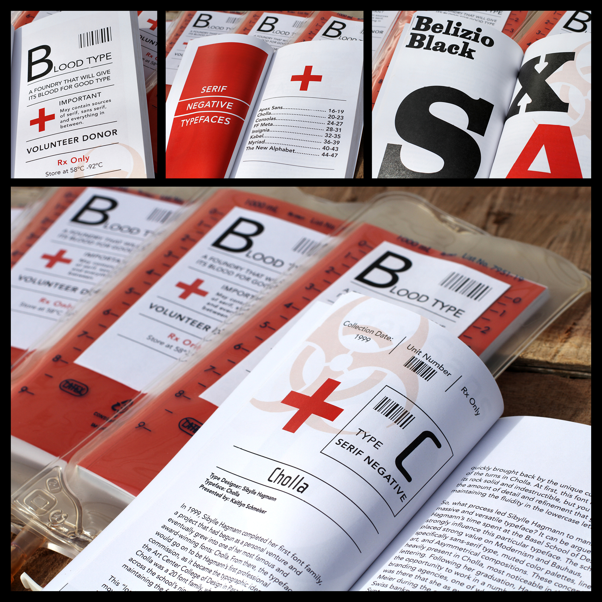 Blood Type magalog design